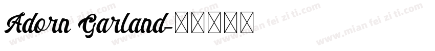Adorn Garland字体转换